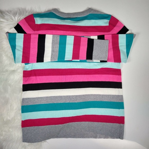 Court & Rowe Metallic Stripe Sweater NWT - Picture 5 of 6